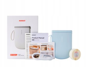 NIIMBOT D11H BEZPRZEWODOWA Drukarka TERMICZNA ETYKIETY NAKLEJKI 300DPI BLUE 1