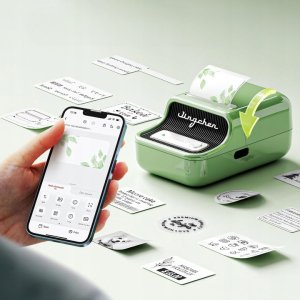 NIIMBOT Drukarka Termiczna NAKLEJKI Bluetooth B21 PRO Wydruk 2KOLORY 300dpi 5