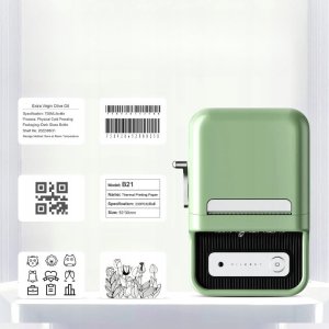 NIIMBOT Drukarka Termiczna NAKLEJKI Bluetooth B21 PRO Wydruk 2KOLORY 300dpi 9