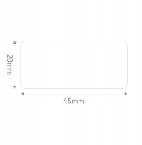 Niimbot NIIMBOT Etykiety Naklejki ORYGINALNE 45x20mm 320szt BIAŁE do Serii B 3