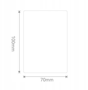 Niimbot NIIMBOT Etykiety Naklejki 70*100mm BIAŁE 290szt do drukarki K3/W Oryginalne 2