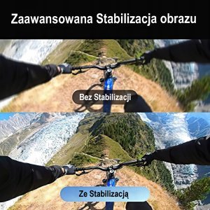 Kamera rowerowa 4K/60FPS sportowa anti-shake, przeciwwstrząsowa + 64G 3