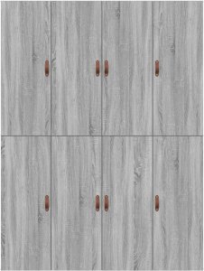 vidaXL Rama łóżka Szara sonoma Płyta wiórowa Queen 9