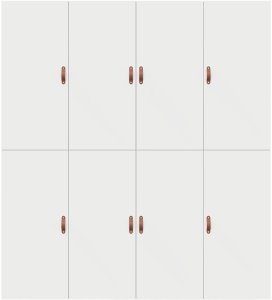 vidaXL Rama łóżka Biała Drewno King 9