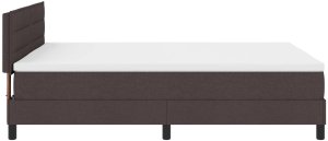 vidaXL Rama łóżka z materacem Ciemnoszary Tkanina 140 x 200 cm 9