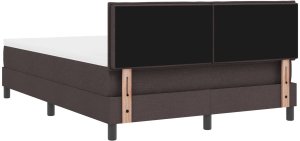 vidaXL Rama łóżka z materacem Ciemnoszary Tkanina 140 x 200 cm 10