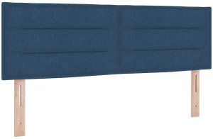 Rama łóżka vidaXL z materacem Granatowy Tkanina 160 x 200 cm Łóżko 7