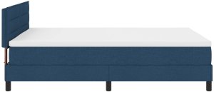 Rama łóżka vidaXL z materacem Granatowy Tkanina 160 x 200 cm Łóżko 9