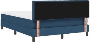 Rama łóżka vidaXL z materacem Granatowy Tkanina 160 x 200 cm Łóżko 10