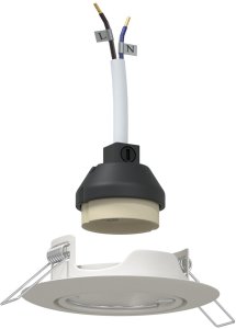 vidaXL Lampy Zestaw 12 Białe Plastikowe 9 cm Lampy wpuszczane 2