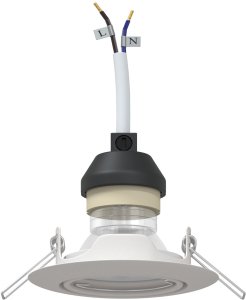 vidaXL Lampy Zestaw 12 Białe Plastikowe 9 cm Lampy wpuszczane 3