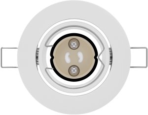 vidaXL Lampy Zestaw 12 Białe Plastikowe 9 cm Lampy wpuszczane 5