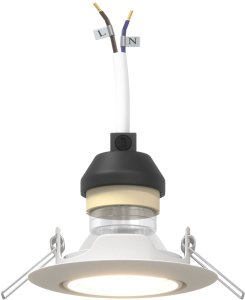 vidaXL Lampy Zestaw 12 Białe Plastikowe 9 cm Lampy wpuszczane 9