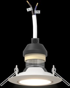 vidaXL Lampy Zestaw 12 Białe Plastikowe 9 cm Lampy wpuszczane 10