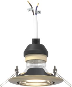 vidaXL Lampy Zestaw 24 Mosiądz 9 cm Mosiężne Lampy Wpuszczane Okrągłe 9