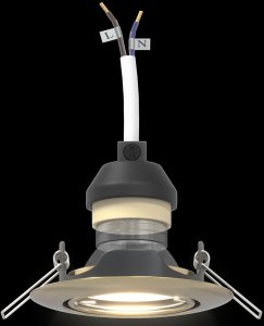 vidaXL Lampy Zestaw 24 Mosiądz 9 cm Mosiężne Lampy Wpuszczane Okrągłe 10