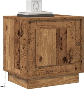 vidaXL Stolik nocny Zestaw 2 Stare drewno Drewno kompozytowe 3