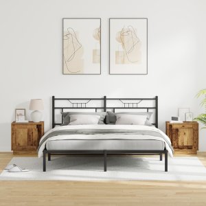 vidaXL Stolik nocny Zestaw 2 Stare drewno Drewno kompozytowe 5