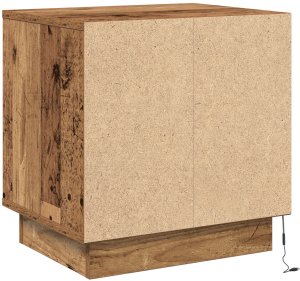 vidaXL Stolik nocny Zestaw 2 Stare drewno Drewno kompozytowe 10