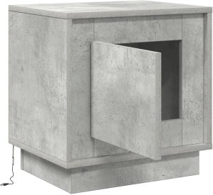 vidaXL Stoliki nocne Szary beton Drewno inżynieryjne 44 x 34.5 x 45 cm 5