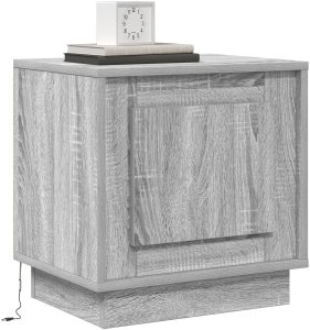 vidaXL Stoliki nocne Szary sonoma Drewno sklejkowe 44 x 34,5 x 45 cm (869572) 3