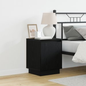 vidaXL Stoliki nocne Zestaw 2 Czarny dąb Materiał drewnopochodny 1