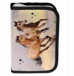 PIÓRNIK Z WYPOSAŻENIEM Z KONIEM SZKOLNY DLA DZIEWCZYNEK KOŃ KONIE HORSE 1