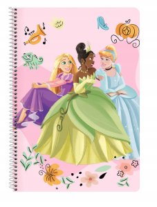 Zeszyt A4 80 Kartek w kratkę Szkolny Disney Księżniczki Princess Wyrywane 1
