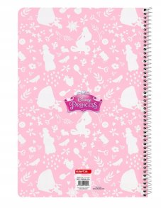 Safta Zeszyt A4 80 Kartek w kratkę Szkolny Disney Księżniczki Princess Wyrywane 2