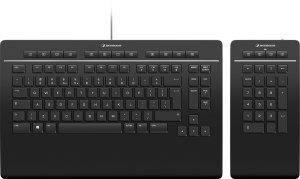 3Dconnexion Klaviatūra Pro with Numpad - Full-size (100%) - USB + RF belaidė + Bluetooth - Scissor key switch - QWERTY - Juodas 1