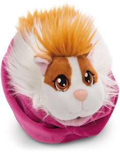 NICI 61333 Maskotka świnka morska karmelowo-biała 12cm w koszyku różowym 1