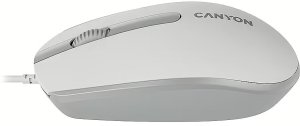 CANYON Mysz przewodowa M-10 Biało - Szara 3