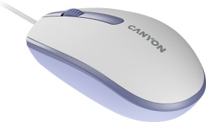 CANYON Mysz przewodowa M-10 Biało - Lawendowa 2