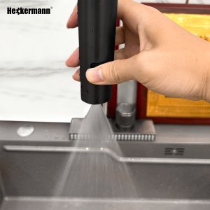 Końcówka do kranu Heckermann WM-214 Czarna 2