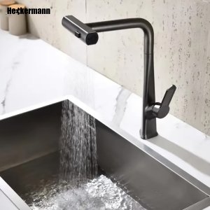 Końcówka do kranu Heckermann WM-214 Czarna 3