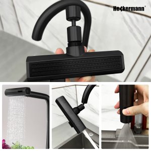 Końcówka do kranu Heckermann WM-214 Czarna 6