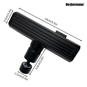 Końcówka do kranu Heckermann WM-214 Czarna 7
