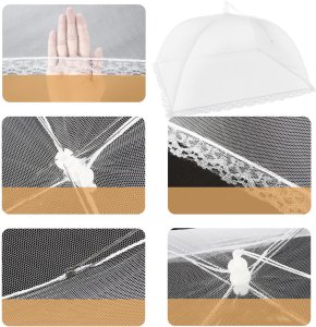 Moskitiera osłona na żywność Heckermann 120x60cm 6