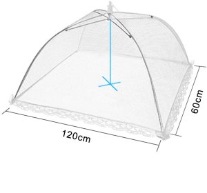 Moskitiera osłona na żywność Heckermann 120x60cm 7