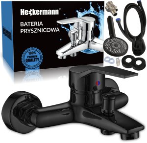Bateria wannowa ścienna Heckermann AF5 Czarna 1