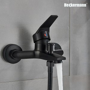 Bateria wannowa Heckermann Bateria wannowa ścienna AF5 Czarna 3