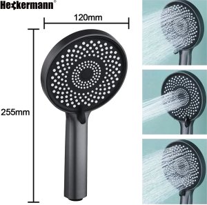 Bateria wannowa Heckermann Bateria wannowa ścienna AF5 Czarna 7
