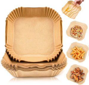Wkład papierowy do frytkownicy beztłuszczowej 6-7L 20x20cm 100szt 1