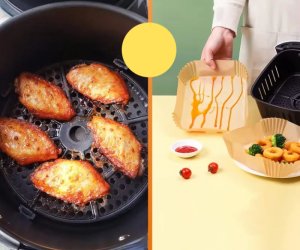 Wkład papierowy do frytkownicy beztłuszczowej 6-7L 20x20cm 100szt 5