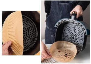 Wkład papierowy do frytkownicy beztłuszczowej 6-7L 20x20cm 100szt 8