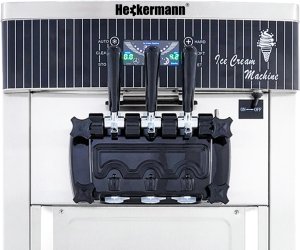 Maszynka do lodów Heckermann Maszyna do lodów włoskich 3 SMAKI 2x 6L 28L/H Heckermann 8228T 7