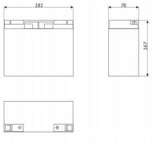 Akumulator AGM MW 22-12 12V22Ah Gwarancja wewnętrzna 3