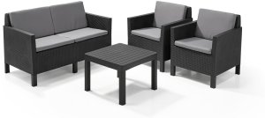 KETER ZESTAW MEBLI OGRODOWYCH CHICAGO 3+1 GRAFIT 5