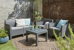 KETER ZESTAW MEBLI OGRODOWYCH CHICAGO 3+1 GRAFIT 6