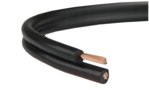 Przewód głośnikowy SMYp 2x0,35 czarny CU miedź Elektrokabel /200m/ 1